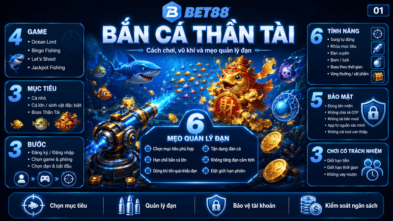 Bắn Cá Thần Tài – Hướng Dẫn Cách Chơi Và Chọn Mục Tiêu