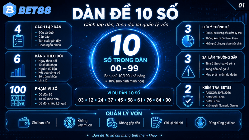 Dàn Đề 10 Số – Cách Lập Dàn Và Theo Dõi Kết Quả