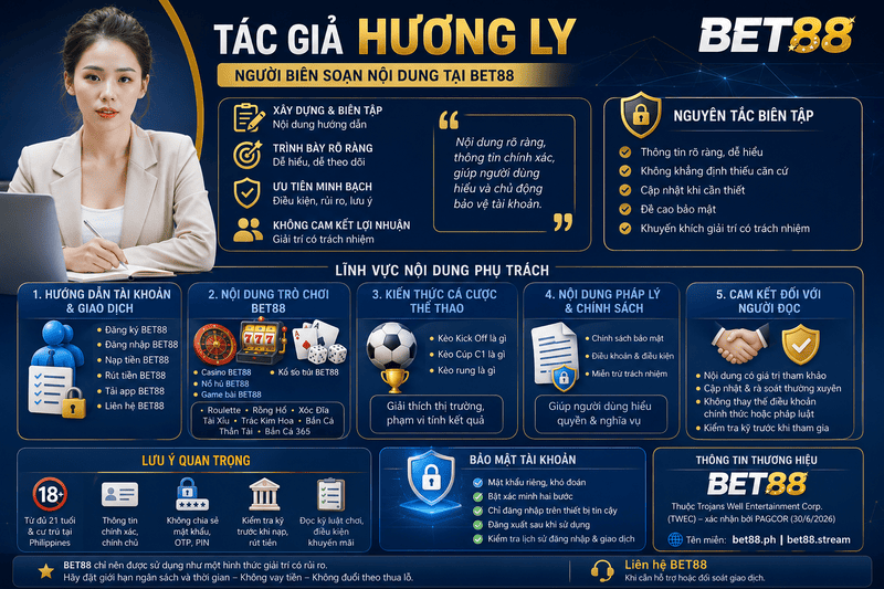 Tác Giả Hương Ly – Người Biên Soạn Nội Dung Tại BET88